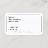 フェンシング 名刺 (裏面)