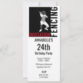 フェンシング 招待状 (正面)