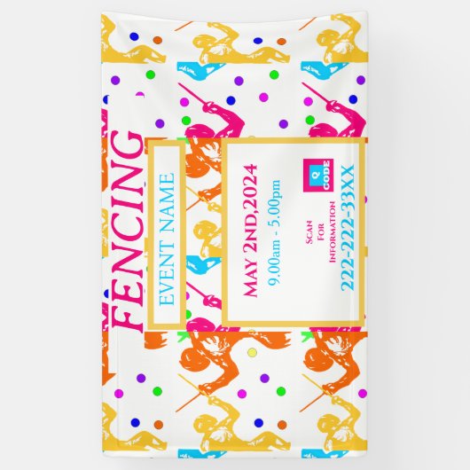 フェンシング 横断幕 (縦)