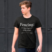 フェンシングFencerを通じて自分の要点を理解すおもしろいる Tシャツ