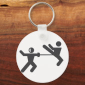 フェンシングvsテコンドキーチェーン キーホルダー (正面)