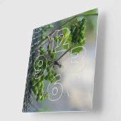 フェンスからの脱出 スクエア壁時計 (傾斜)