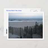 フェンスとビーチ.jpg ポストカード (正面/裏面)