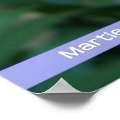 フェンスに向かってピンク色 ポスター (角)