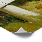 フェンスに引っ掛かる ポスター (角)