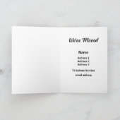 フェンスのクレマチス - 転居のお知らせカード 案内状 (内部)