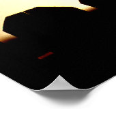 フェンスの上で鷹を撃つ ポスター (角)