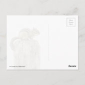 フェンスの上のチムンク ポストカード (裏面)