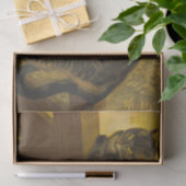 フェンスの上のヴィンテージ絵画 薄葉紙 (ギフト)