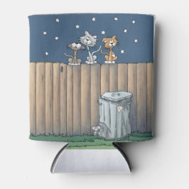 フェンスの上の猫の路地クーラーボックス 缶クーラー