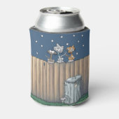 フェンスの上の猫の路地クーラーボックス 缶クーラー (缶裏面)