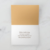 フェンスの上の生姜素朴猫 カード (内部)