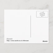 フェンスの上の雀 ポストカード (裏面)