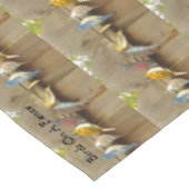 フェンスの上の鳥 テーブルクロス (アングル)