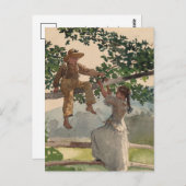 フェンスの上 | ウィンズローホーマー ポストカード (正面/裏面)