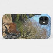 フェンスの前の茶色の馬 Case-Mate iPhoneケース (裏面(横))