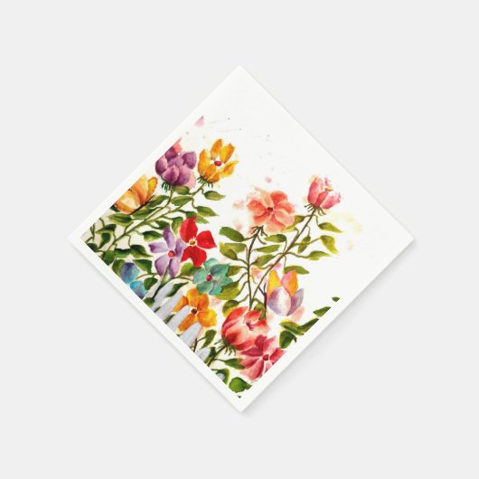 フェンスの後ろの手のプリント紙ナプキン スタンダードカクテルナプキン (角)