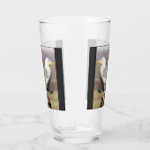 フェンスの支柱にカモメ タンブラーグラス (右)