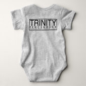 フェンスを入れて。 ベビーボディスーツ (裏面)