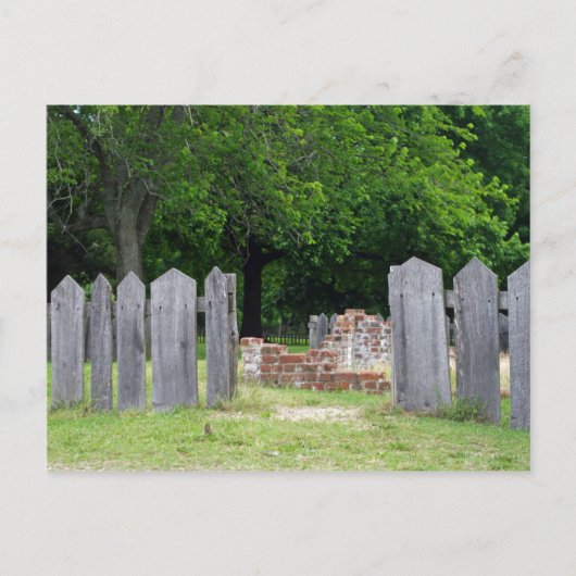 フェンスを通って ポストカード (正面)