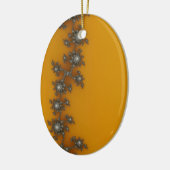 フェンスクリスマスフラクタル セラミックオーナメント (左)