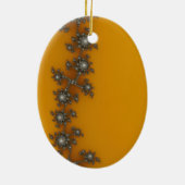 フェンスクリスマスフラクタル セラミックオーナメント (裏面)