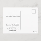 フェンスク実在ライアント上の不動産マーケティング ポストカード (裏面)