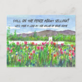 フェンスク実在ライアント上の不動産マーケティング ポストカード (正面)