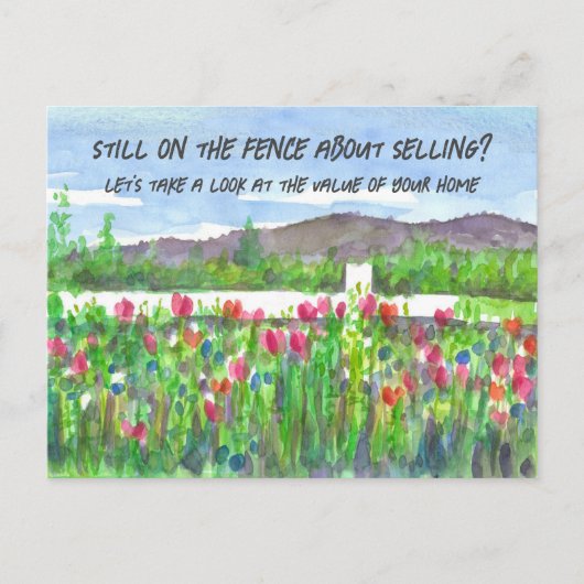 フェンスク実在ライアント上の不動産マーケティング ポストカード (正面)