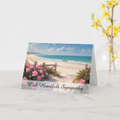 *~*フェンスバラビーチTV2悔やみや弔慰ラブライト カード (黄色い花)