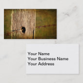 フェンスポストと有刺線 名刺 (正面/裏面)