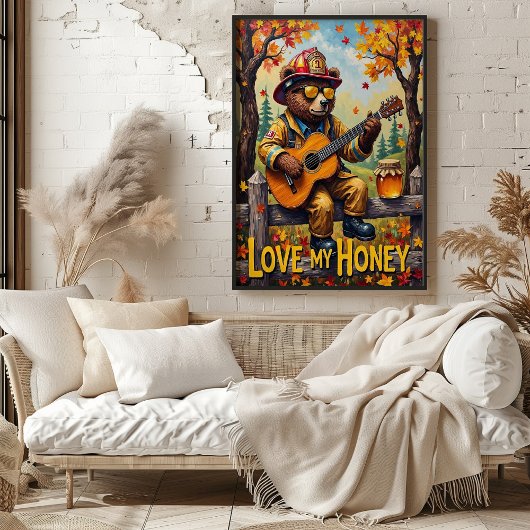 フェンスポスト融合：クマの秋のリフ ポスター