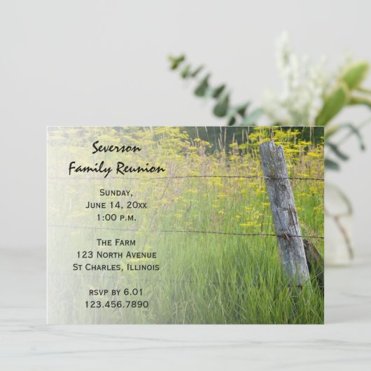 フェンスポス素朴トファミリー懇親会招待状 招待状 (スタンド正面)