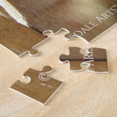 フェンス上のソングスパロー ジグソーパズル (側面)