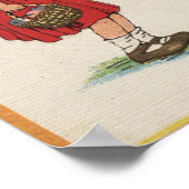 フェンス上のハロウィーンGreetingKid ポスター (角)