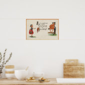 フェンス上のハロウィーンGreetingKid ポスター (キッチン)