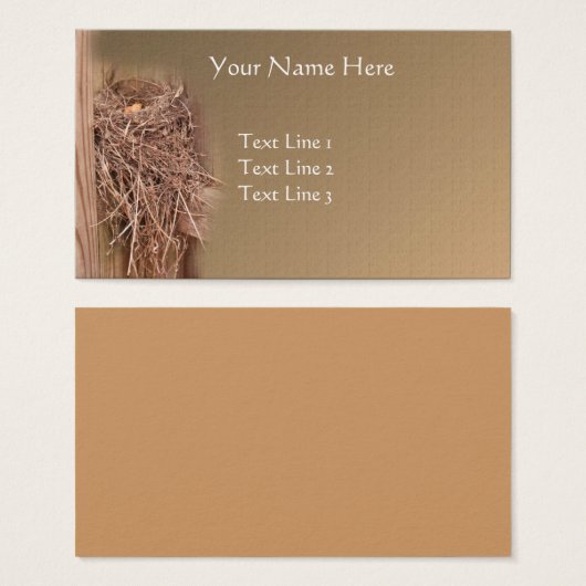 フェンス上の空き鳥の巣自然 (正面&裏面)