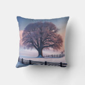 フェンス付き冬樹 クッション (裏面)