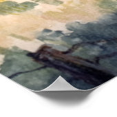 フェンス付き海景 ポスター (角)