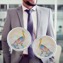 フェンス威厳のあるの孔雀 – 抽象芸術