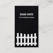 フェンス建物と修理 名刺 (正面)