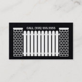 フェンス建物カスタムQR 名刺 (正面)