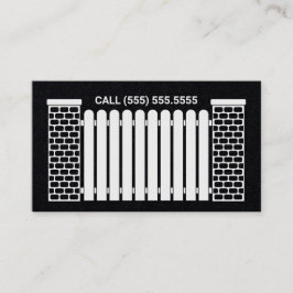 フェンス建物カスタムQR 名刺