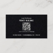 フェンス建物カスタムQR 名刺 (裏面)