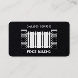 フェンス建物カスタムQR 名刺