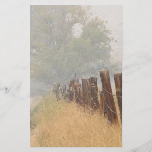 フェンス線のひな形 便箋 (正面)