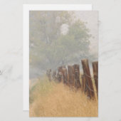 フェンス線のひな形 便箋 (正面/裏面)