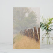 フェンス線のひな形 便箋 (スタンド正面)