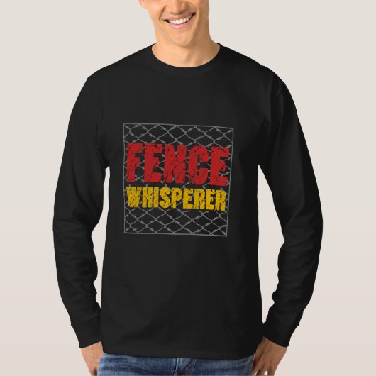 フェンス設置業者 フェンスの語り部 Tシャツ (正面)