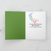 フェンス越しに見る愛犬の死 カード (内部)